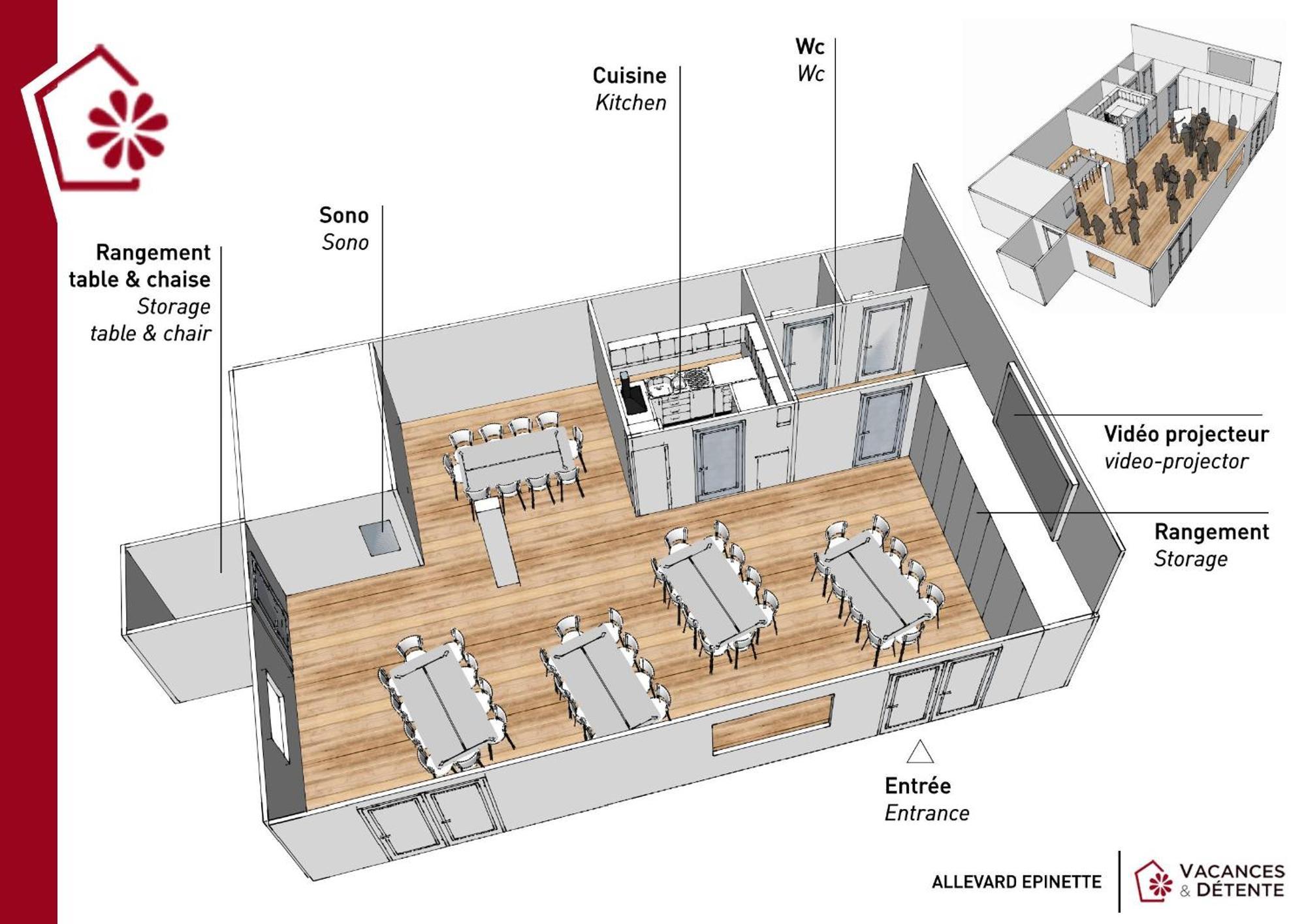 L'Epinette - Gite De Groupe Et Salle De Reception Allevard Exteriör bild